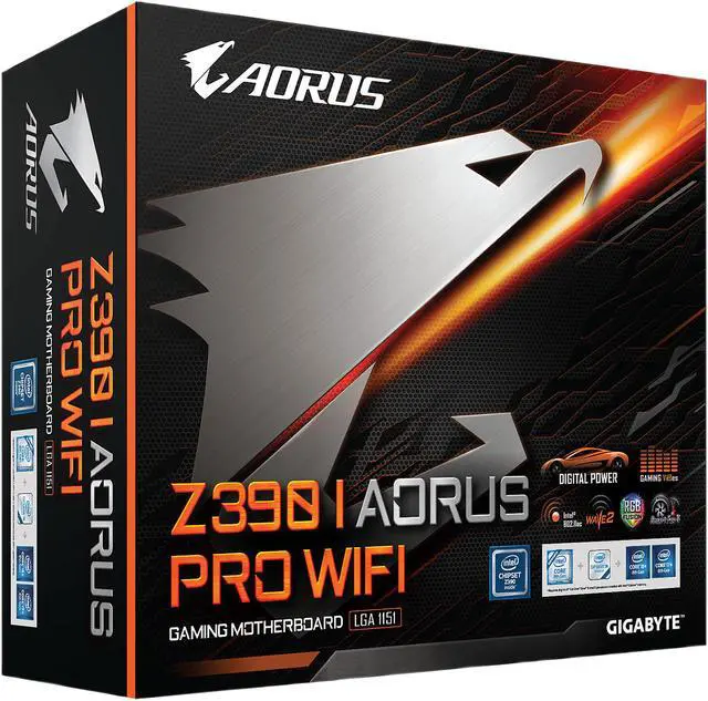 Alt view image 10 of 10 - GIGABYTE Z390 I AORUS PRO WIFI LGA 1151 (300 Series) Intel Z390 Mini ITX Intel Motherboard