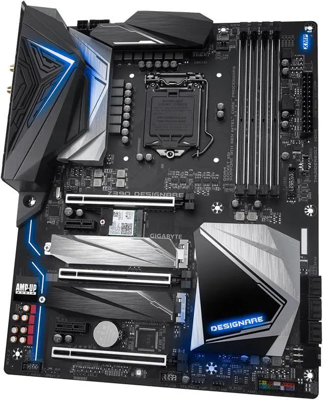 Alt view image 4 of 8 - GIGABYTE Z390 DESIGNARE LGA 1151 (300 Series) Intel Z390 HDMI USB 3.1 ATX Intel Motherboard