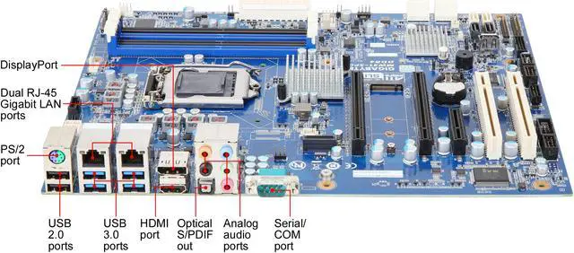 Alt view image 5 of 6 - GIGABYTE MW31-SP0 ATX Server Motherboard LGA 1151 Intel C236