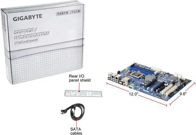 Alt view image 6 of 6 - GIGABYTE MW31-SP0 ATX Server Motherboard LGA 1151 Intel C236