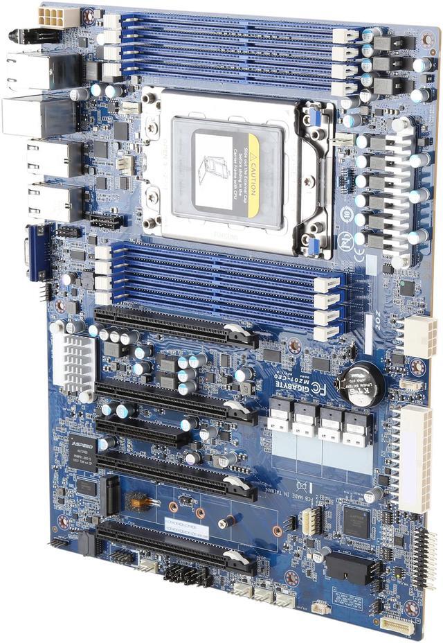 Alt view image 3 of 6 - GIGABYTE MZ01-CE0 Motherboard - AMD EPYC™ 7003/7002 - ATX UP