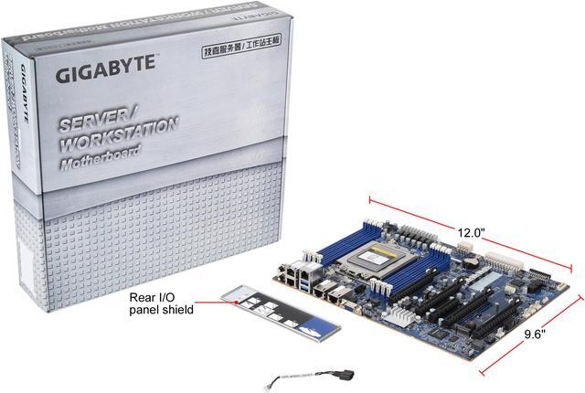 Alt view image 7 of 6 - GIGABYTE MZ01-CE0 Motherboard - AMD EPYC™ 7003/7002 - ATX UP