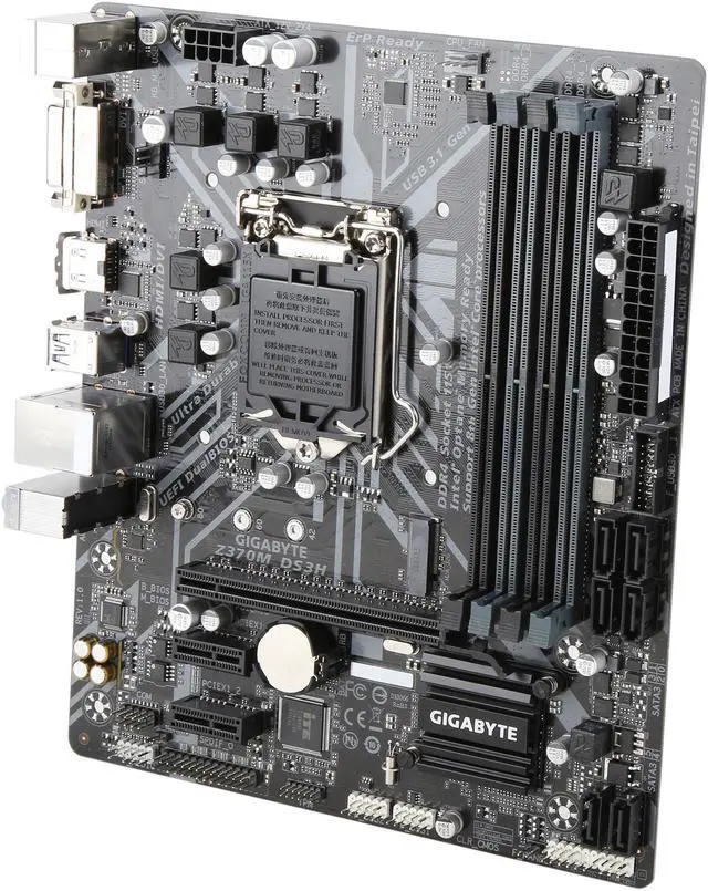 Refurbished: GIGABYTE Z370M DS3H LGA 1151 (300 Series) Micro