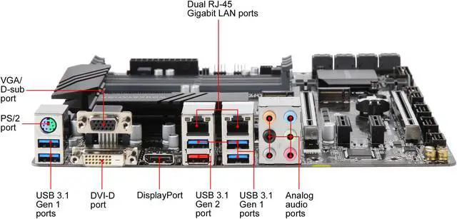 Alt view image 5 of 6 - GIGABYTE C246M-WU4 LGA 1151 (300 Series) Intel C246 USB 3.1 Micro ATX Intel Motherboard