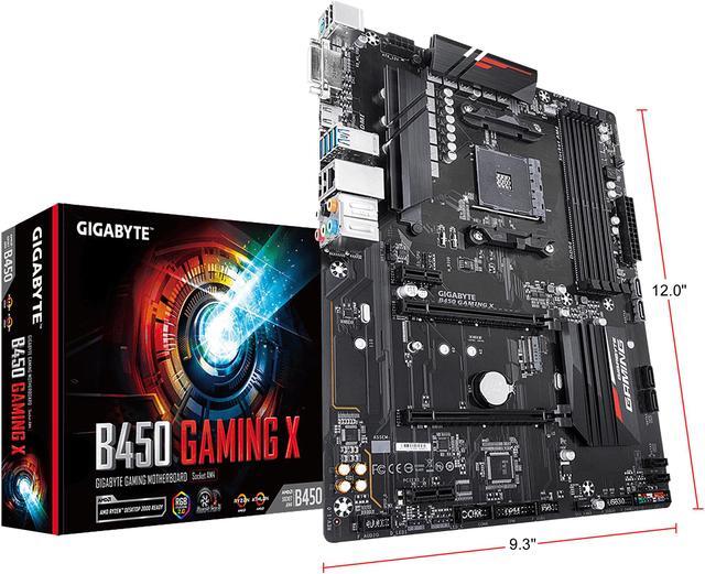 Alt view image 7 of 7 - GIGABYTE B450 Gaming X AM4 AMD B450 ATX AMD Motherboard