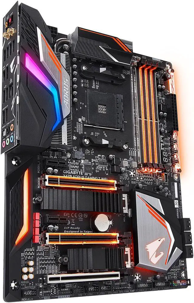 Alt view image 5 of 12 - GIGABYTE X470 AORUS GAMING 7 WIFI-50 AM4 AMD X470 ATX AMD Motherboard