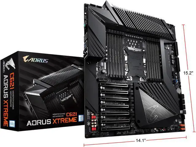 Alt view image 10 of 10 - GIGABYTE C621 AORUS XTREME LGA 3647 Intel C621 Extended ATX Intel Motherboard