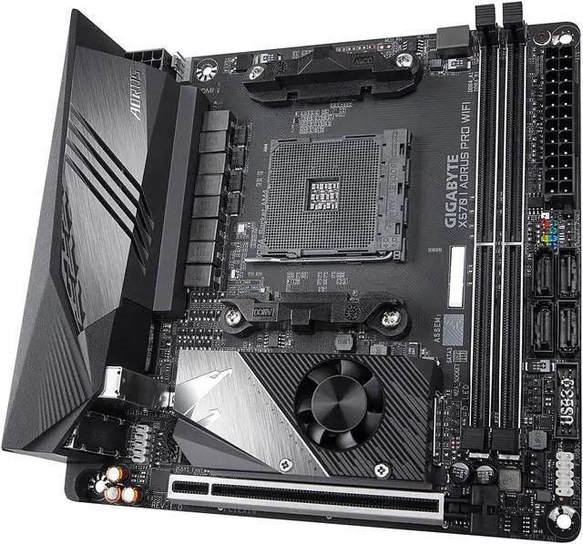 Alt view image 4 of 9 - GIGABYTE X570 I AORUS PRO WIFI AMD Ryzen 3000 PCIe 4.0 SATA 6Gb/s USB 3.2 AMD X570 Mini-ITX Motherboard
