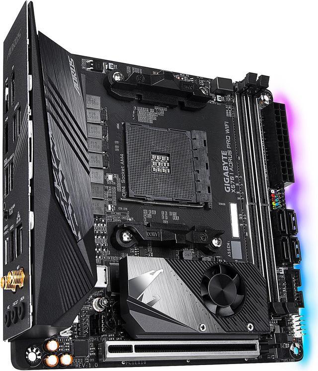 Alt view image 2 of 9 - GIGABYTE X570 I AORUS PRO WIFI AMD Ryzen 3000 PCIe 4.0 SATA 6Gb/s USB 3.2 AMD X570 Mini-ITX Motherboard