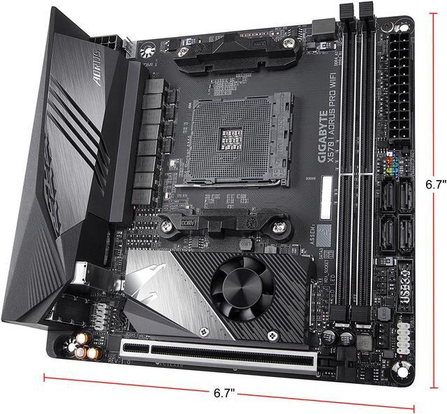 Alt view image 8 of 9 - GIGABYTE X570 I AORUS PRO WIFI AMD Ryzen 3000 PCIe 4.0 SATA 6Gb/s USB 3.2 AMD X570 Mini-ITX Motherboard