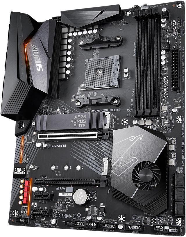 Alt view image 3 of 9 - GIGABYTE X570 AORUS ELITE AMD Ryzen 3000 PCIe 4.0 SATA 6Gb/s USB 3.2 AMD X570 ATX Motherboard