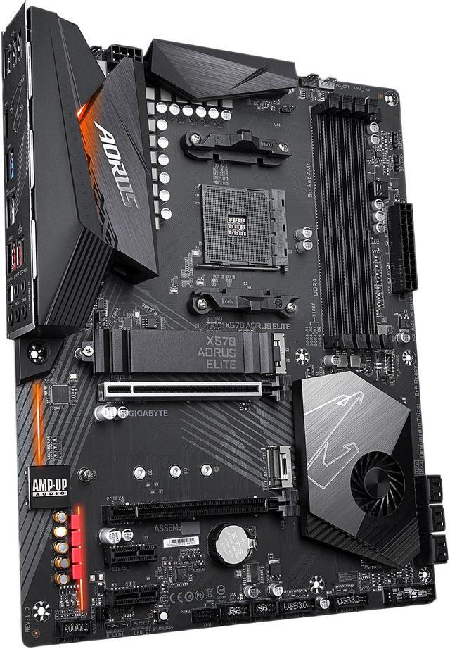 Alt view image 5 of 9 - GIGABYTE X570 AORUS ELITE AMD Ryzen 3000 PCIe 4.0 SATA 6Gb/s USB 3.2 AMD X570 ATX Motherboard