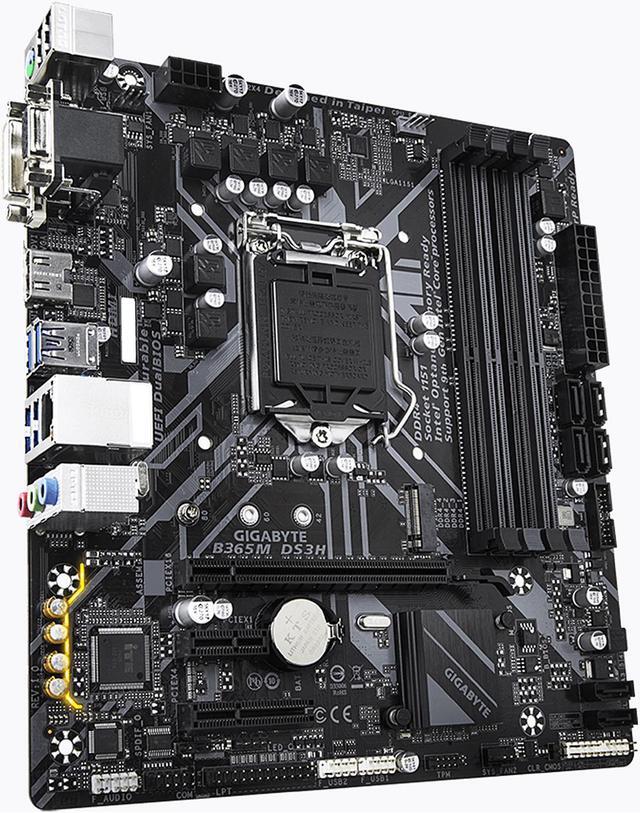 Alt view image 4 of 8 - GIGABYTE B365M DS3H LGA 1151 (300 Series) Intel B365 Micro ATX Intel Motherboard