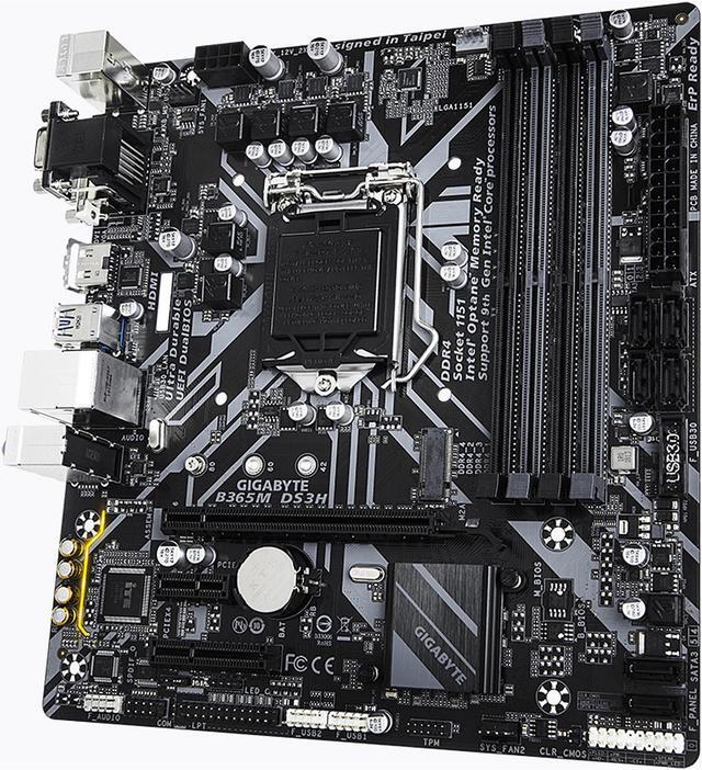 Alt view image 3 of 8 - GIGABYTE B365M DS3H LGA 1151 (300 Series) Intel B365 Micro ATX Intel Motherboard