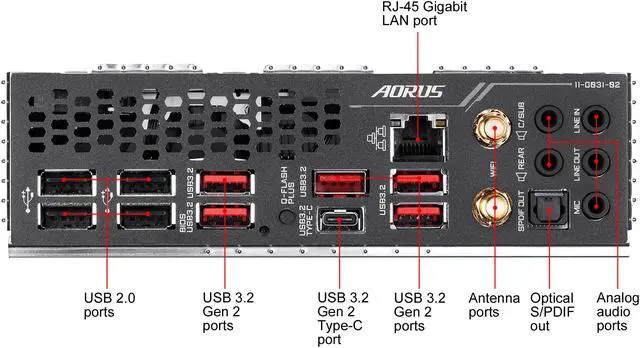 Alt view image 7 of 8 - GIGABYTE TRX40 AORUS PRO WIFI sTRX4 AMD TRX40 ATX AMD Motherboard
