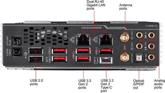 Alt view image 6 of 7 - GIGABYTE TRX40 DESIGNARE sTRX4 AMD TRX40 XL ATX AMD Motherboard