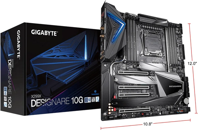Designare Open Box: GIGABYTE X299X DESIGNARE 10G LGA 2066 Extended ATX Intel ...