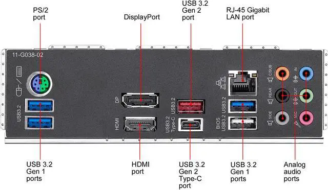 Alt view image 7 of 8 - GIGABYTE Z490M GAMING X LGA 1200 Intel Z490 Micro-ATX Motherboard with M.2, SATA 6Gb/s, USB 3.2 Gen 2