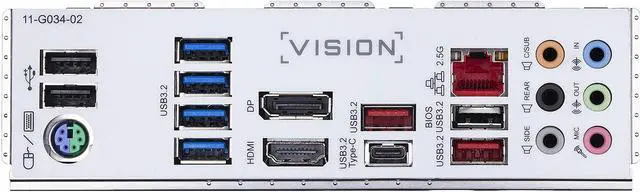 Alt view image 5 of 7 - GIGABYTE Z490 VISION G LGA 1200 Intel Z490 ATX Motherboard with Dual M.2, SATA 6Gb/s, USB 3.2 Gen 2, 2.5 GbE LAN, SLI Support