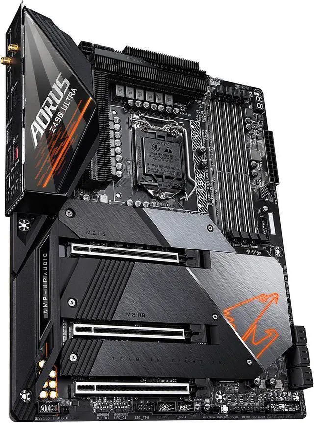 Alt view image 4 of 8 - GIGABYTE Z490 AORUS ULTRA LGA 1200 Intel Z490 ATX Motherboard with Triple M.2, SATA 6Gb/s, USB 3.2 Gen 2, WIFI 6, 2.5 GbE LAN