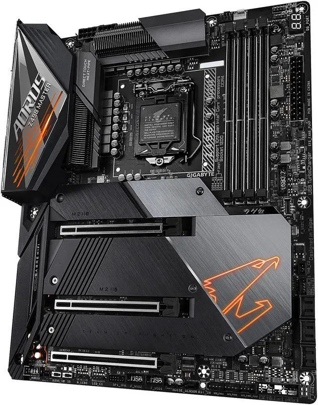 Alt view image 4 of 10 - GIGABYTE Z490 AORUS MASTER LGA 1200 Intel Z490 ATX Motherboard with Triple M.2, SATA 6Gb/s, USB 3.2 Gen 2, WIFI 6, 2.5 GbE LAN