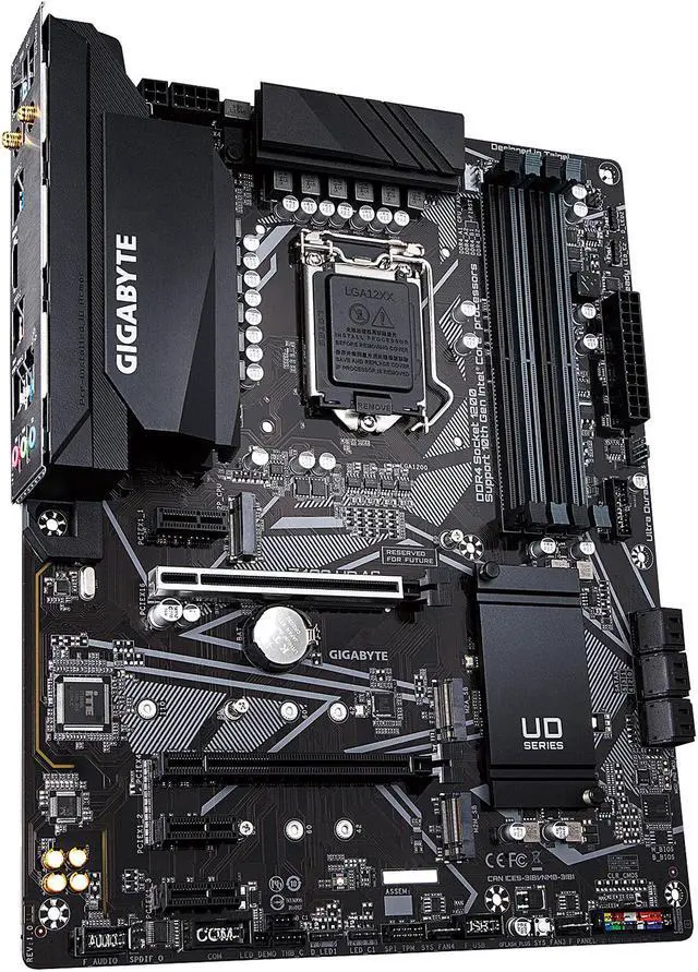 Alt view image 4 of 7 - GIGABYTE Z490 UD AC LGA 1200 Intel Z490 ATX Motherboard with Dual M.2, SATA 6Gb/s, USB 3.2 Gen 2, Intel 802.11ac