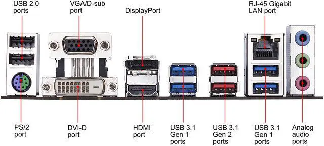 Alt view image 7 of 7 - GIGABYTE GA-AB350M-D3H AMD AM4 SATA USB 3.1 Micro-ATX Motherboard (White Box)