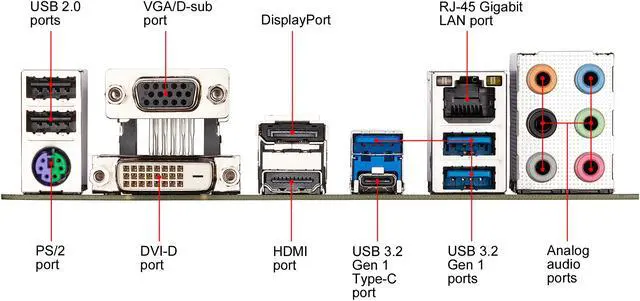 Alt view image 5 of 7 - GIGABYTE B460M D3H LGA 1200 Intel B460 Micro-ATX Motherboard with Dual M.2, SATA 6Gb/s, USB 3.2 Gen 1