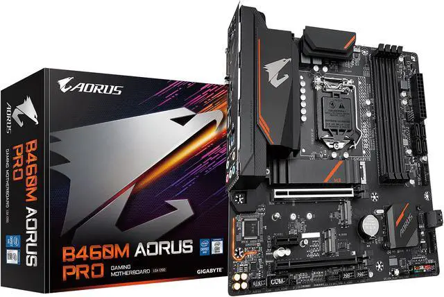 Alt view image 7 of 8 - GIGABYTE B460M AORUS PRO LGA 1200 Intel B460 Micro-ATX Motherboard with Dual M.2, SATA 6Gb/s, USB 3.2 Gen 1