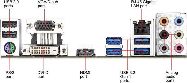 Alt view image 5 of 7 - GIGABYTE B460 HD3 LGA 1200 Intel B460 ATX Motherboard with Dual M.2, SATA 6Gb/s, USB 3.2 Gen 1