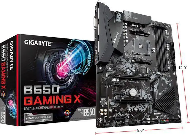 Alt view image 7 of 7 - GIGABYTE B550 GAMING X AM4 AMD B550 ATX Motherboard with Dual M.2, SATA 6Gb/s, USB 3.2 Gen 2, PCIe 4.0