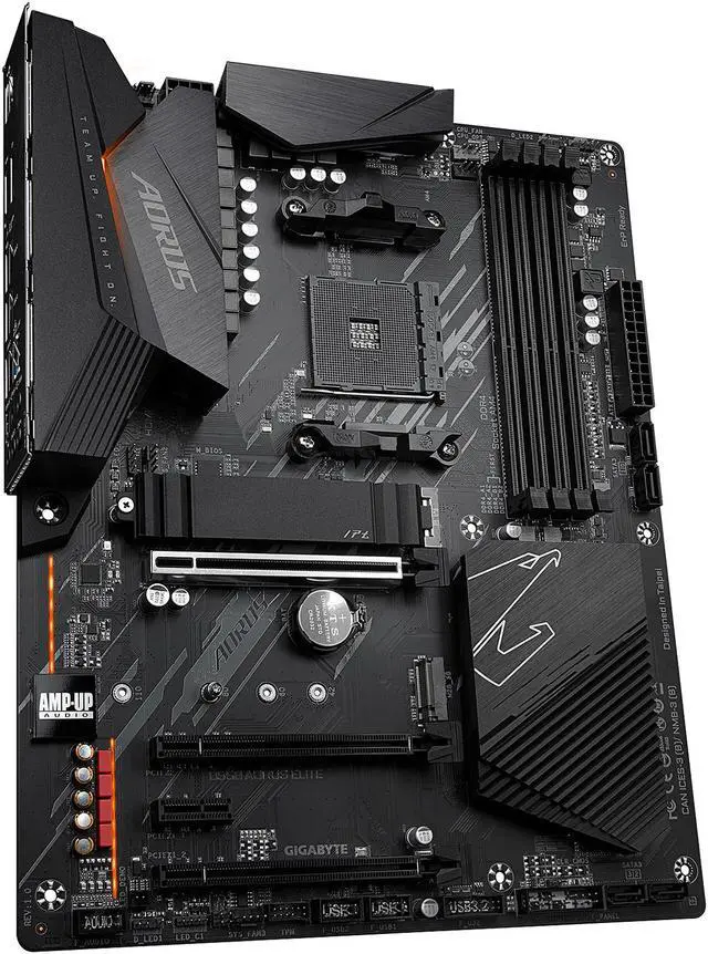 Alt view image 4 of 9 - GIGABYTE B550 AORUS ELITE AM4 AMD B550 ATX Motherboard with Dual M.2, SATA 6Gb/s, USB 3.2 Gen 2, 2.5 GbE LAN, PCIe 4.0
