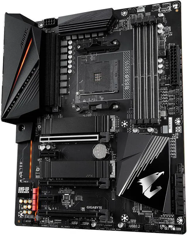 Alt view image 3 of 8 - GIGABYTE B550 AORUS PRO AC AM4 AMD B550 ATX Motherboard with Dual M.2, SATA 6Gb/s, USB 3.2 Gen 2, Intel 802.11ac, 2.5 GbE LAN, PCIe 4.0