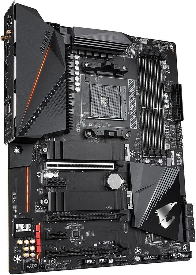 Alt view image 4 of 8 - GIGABYTE B550 AORUS PRO AC AM4 AMD B550 ATX Motherboard with Dual M.2, SATA 6Gb/s, USB 3.2 Gen 2, Intel 802.11ac, 2.5 GbE LAN, PCIe 4.0