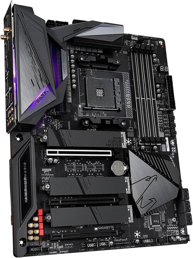 Alt view image 6 of 9 - GIGABYTE B550 AORUS MASTER AM4 AMD B550 ATX Motherboard with Triple M.2, SATA 6Gb/s, USB 3.2 Gen 2, WIFI 6, 2.5 GbE LAN, PCIe 4.0