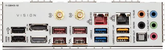 Alt view image 5 of 6 - GIGABYTE W480 VISION D LGA 1200 Intel W480 ATX Intel Motherboard