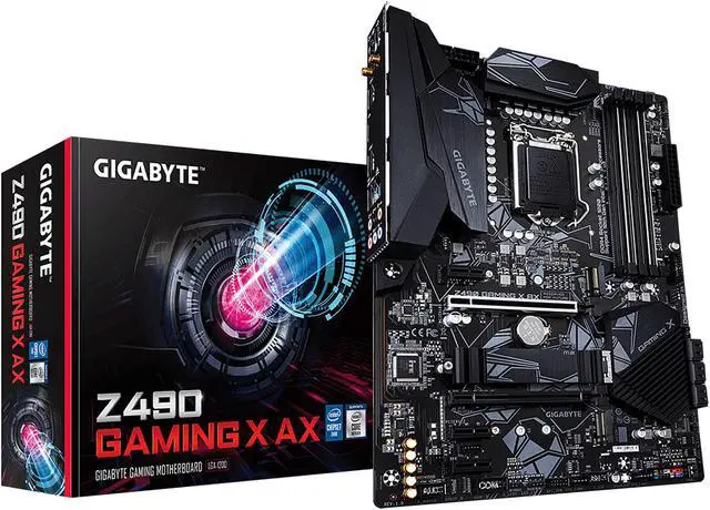 Alt view image 8 of 9 - GIGABYTE Z490 GAMING X AX LGA 1200 Intel Z490 ATX Intel Motherboard