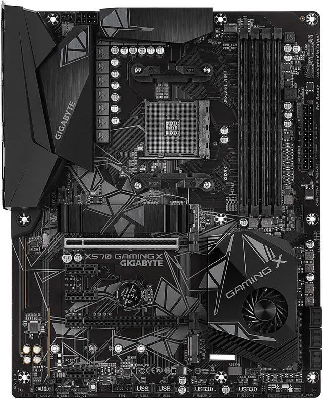 Main image of GIGABYTE X570 GAMING X AM4 AMD X570 ATX AMD Motherboard