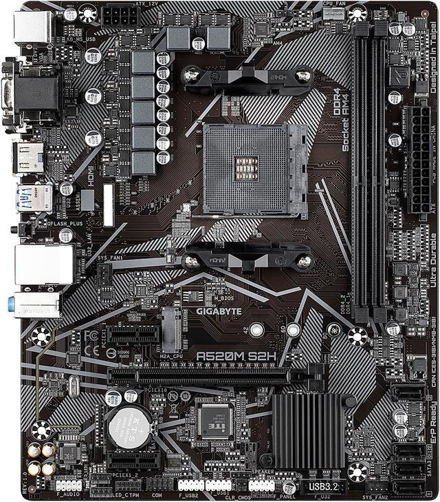 GIGABYTE A520M S2H AM4 Micro ATX AMD Motherboard 