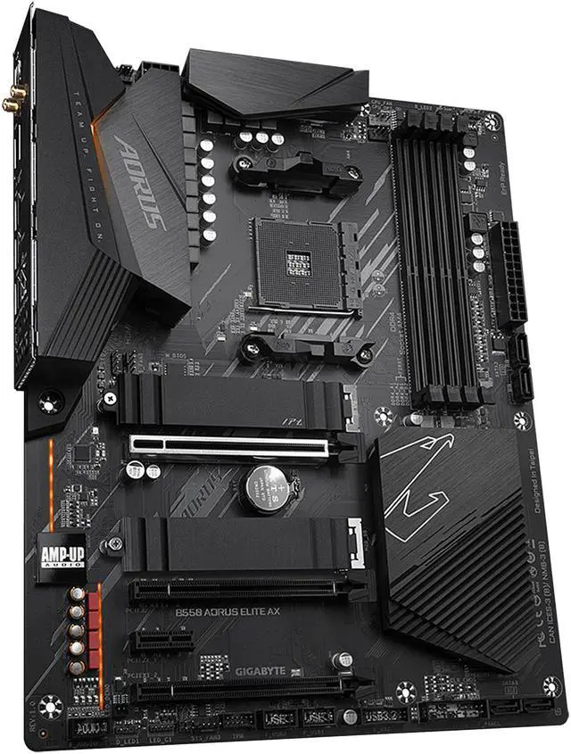 Alt view image 4 of 9 - GIGABYTE B550 AORUS ELITE AX AM4 AMD B550 ATX AMD Motherboard