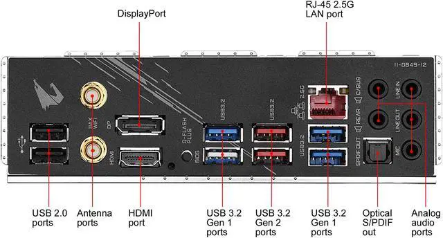 Alt view image 6 of 9 - GIGABYTE B550 AORUS ELITE AX AM4 AMD B550 ATX AMD Motherboard