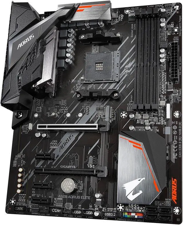 Alt view image 3 of 8 - GIGABYTE AORUS A520 AORUS ELITE AM4 AMD A520 ATX AMD Motherboard