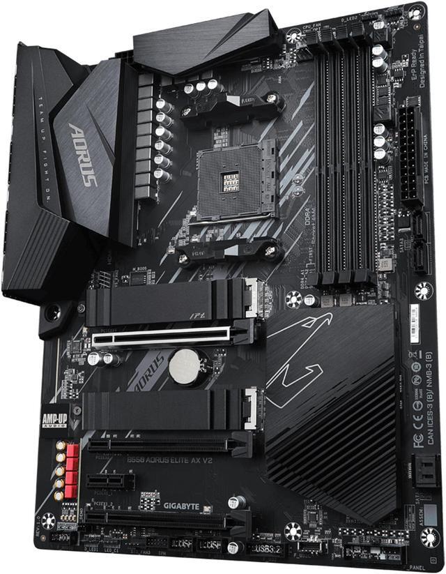 Alt view image 5 of 7 - GIGABYTE B550 AORUS ELITE AX V2 AM4 AMD B550 ATX Motherboard with Dual M.2, SATA 6Gb/s, USB 3.2 Gen 2, 2.4/5 GHz Dual-Band, 2.5 GbE LAN, PCIe 4.0