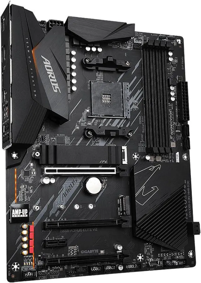 Alt view image 4 of 7 - GIGABYTE B550 AORUS ELITE V2 AM4 AMD B550 ATX Motherboard with Dual M.2, SATA 6Gb/s, USB 3.2 Gen 2, 2.5 GbE LAN, PCIe 4.0
