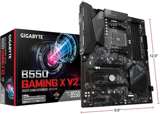 Alt view image 9 of 9 - GIGABYTE B550 GAMING X V2 AM4 AMD B550 USB 3.0 ATX AMD Motherboard