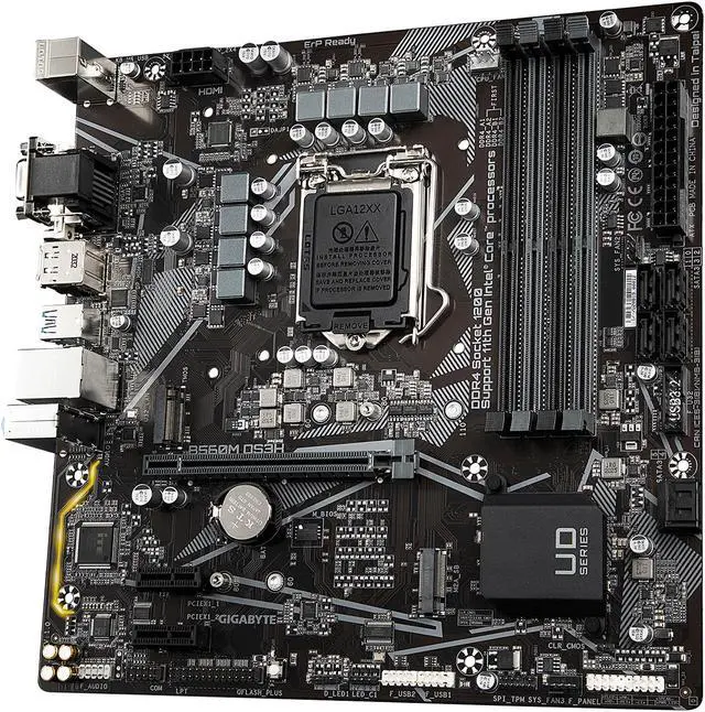 Alt view image 3 of 7 - GIGABYTE B560M DS3H LGA 1200 Intel B560 Micro ATX Intel Motherboard