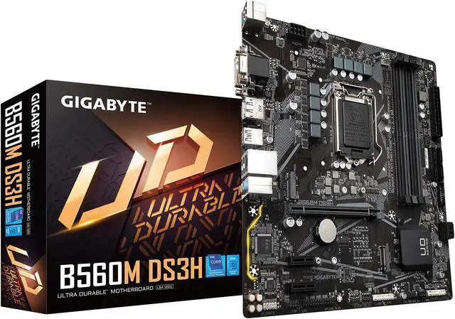 Alt view image 6 of 7 - GIGABYTE B560M DS3H LGA 1200 Intel B560 Micro ATX Intel Motherboard
