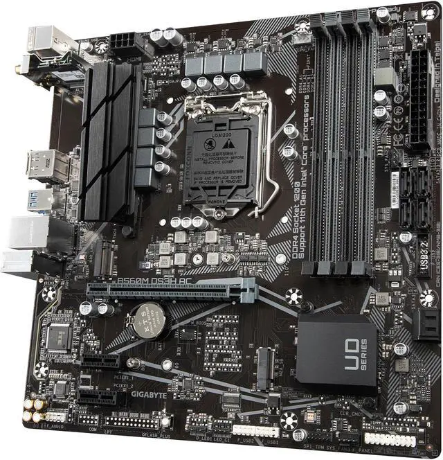 Alt view image 2 of 8 - GIGABYTE B560M DS3H AC LGA 1200 Intel B560 Micro ATX Intel Motherboard