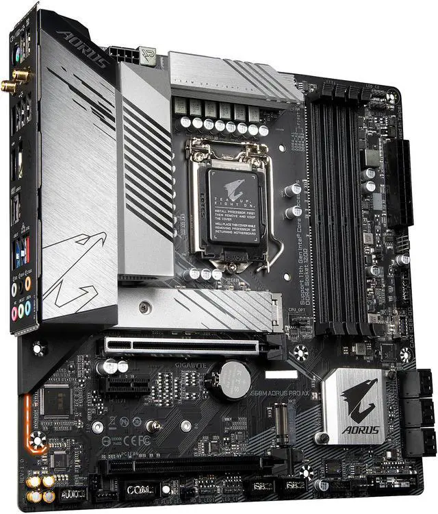 Alt view image 4 of 7 - GIGABYTE B560M AORUS PRO AX LGA 1200 Intel B560 Micro ATX Intel Motherboard