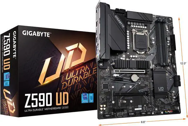 Alt view image 7 of 7 - GIGABYTE Z590 UD LGA 1200 Intel Z590 ATX Motherboard with Triple M.2, PCIe 4.0, USB 3.2 Gen 2, 2.5GbE LAN